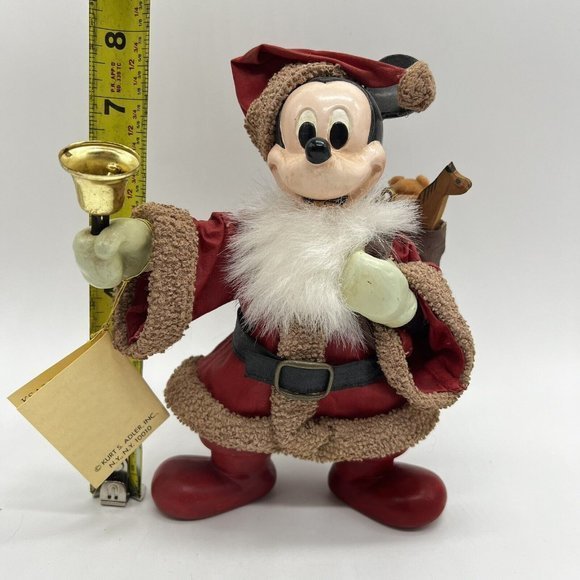 Disney Kurt Adler Mickey Santa's World Mickey In Santa Suit Table Piece Mouse Co - Picture 2 of 3